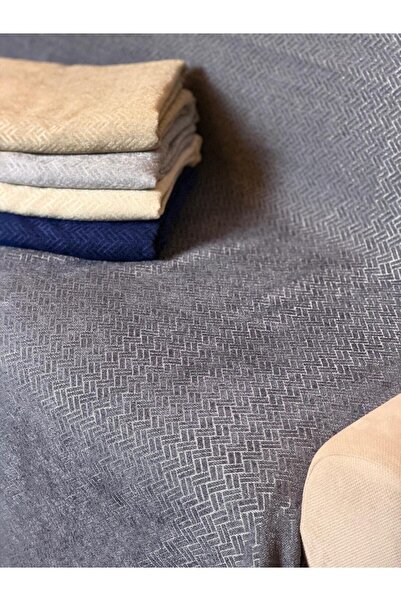 GÜRLEK TEKSTİL Chenille Fabric Zigzag Pattern Sofa Cover / Sofa Bed Cover 175...