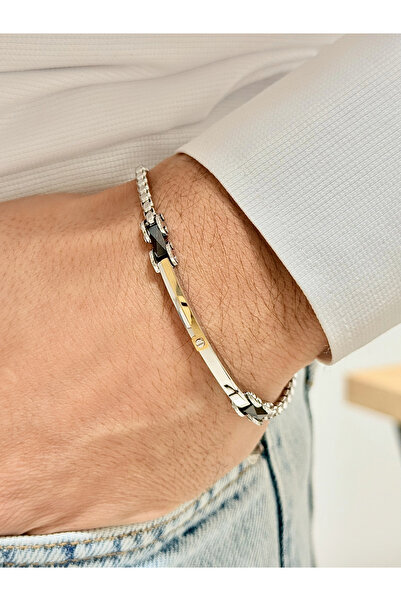 FERRO Silver and Yellow Steel Men's Bracelet Frj10102A-D 2 Year Warranty Gift...