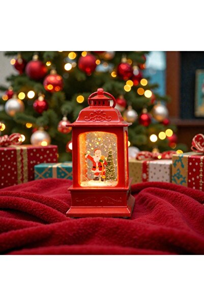 Kuzey Tacı Noel Baba Kardan Adam Kar Taneli Figürlü Ledli Yılbaşı Kar Küresi ...