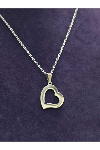 sarıyer silver Heart Model Love Beloved Relationship Symbol Romantic Gift Sty...