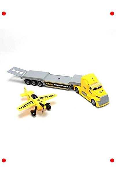 markentegra طقم طائرة/سيارة ناقلة للشاحنات مع صوت وإضاءة 36 سم