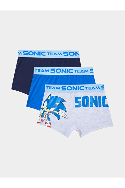 Styli عبوة من 3 قطع - سراويل داخلية للأولاد بطبعة سونيك القنفذ