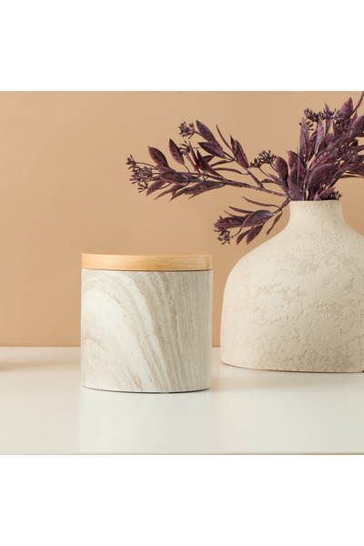 Lifestyle Scandi Luxe Polyresin Cotton Jar