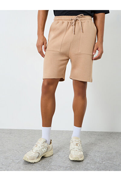 Styli Men Regular Fit Revere Terry Fleece Shorts