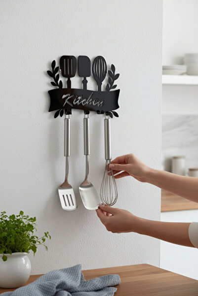 Yuva Concept Mutfak Askısı - Dekoratif Metal Duvar Askısı - Mutfak Duvar Havl...