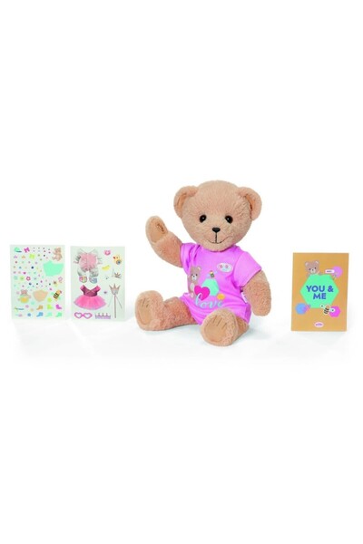 NW NessiWorld 837139   بيبي بورن تيدي بير - وردي 36 سم