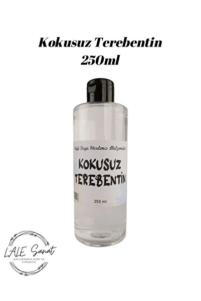 Lale Sanat Profesyonel Seri Kokusuz Terebentin 250 ml (Yağlı Boya Yardımcısı ...