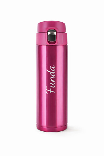 Bymiel Kişiye Özel İsimli Kilitli Çelik Termos