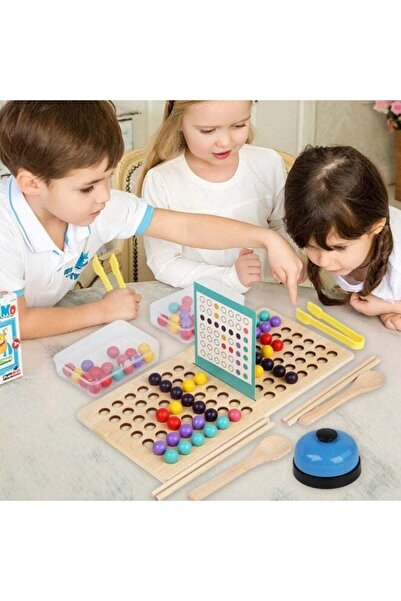 Generic لعبة مونتيسوري لمطابقة ألوان الخرز