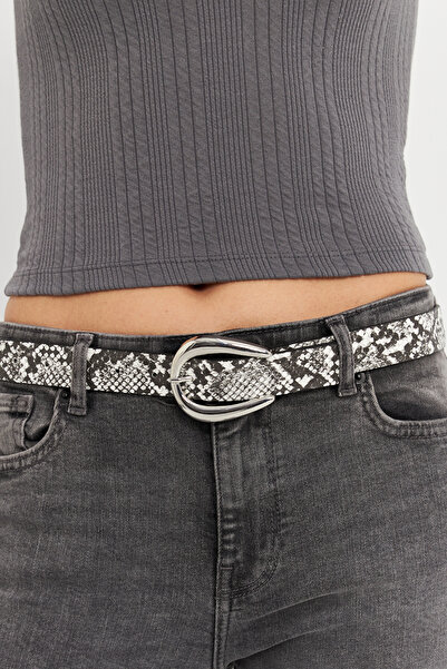 NEW JOURNAL Argintiu pentru femei cu model curea BE710