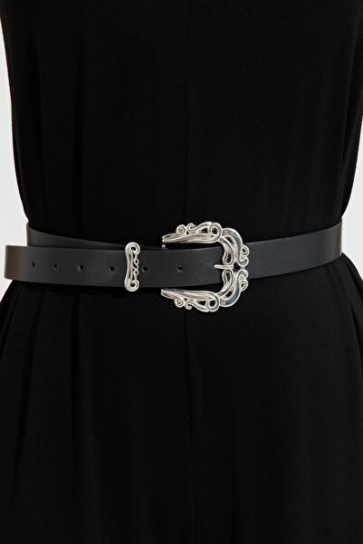 NEW JOURNAL curea cu cataramă neagră de damă BE686