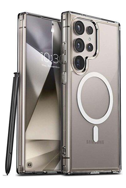 Generic جراب مغناطيسي لهاتف سامسونج جالاكسي إس 24 ألترا 5G، متوافق مع ماج سيف...