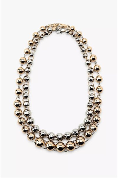 My Joyas Design طقم قلادة توبتشوك بلونين موديل ZR (45-55 سم)