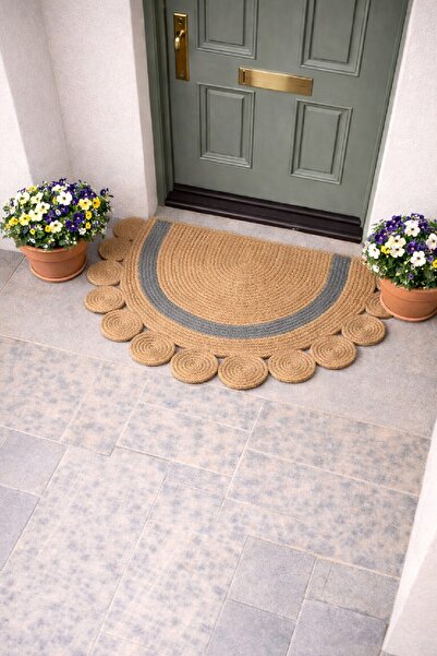 GNG Home Tekstil Half Moon D Doormat Front Door Mat Bath Mat Rug Carpet
