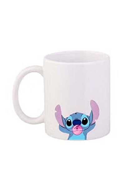 urbantrands كوب قهوة مطبوع عليه غرزة، أبيض/أزرق/بنفسجي