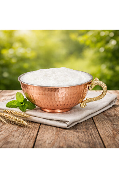 maison matmazel Pirinç Kulplu El Dövmesi Bakır Su Tası – Geleneksel Otantik Tas