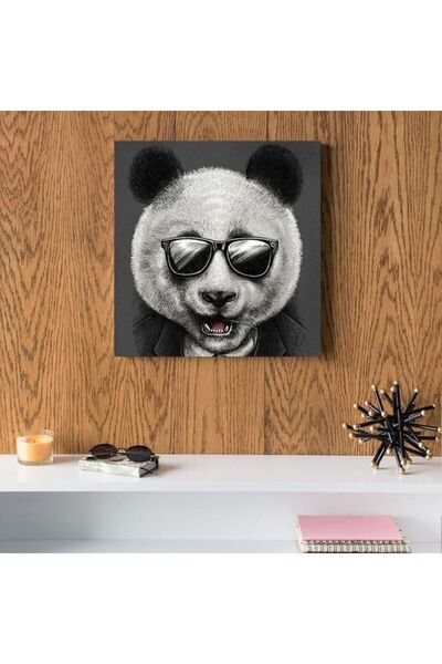 urbantrands لوحة جدارية مرحة بتصميم باندا، متعددة الألوان، 33 × 33 سم