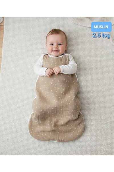 PAMUK HANIM كيس نوم من الموسلين 2.5 توغ للشتاء والربيع للأطفال الرضع من الجنس...