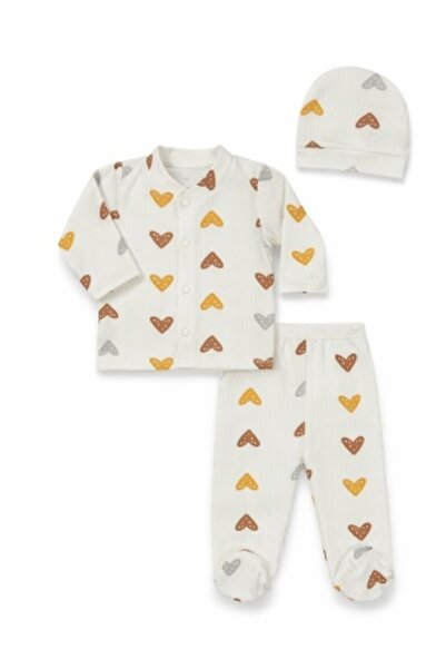 Superbaby Zlev 3-piece set for newborns 0–3 months with heart
