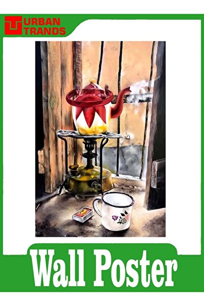 urbantrands ملصق فني جداري مستوحى من الزمن القديم