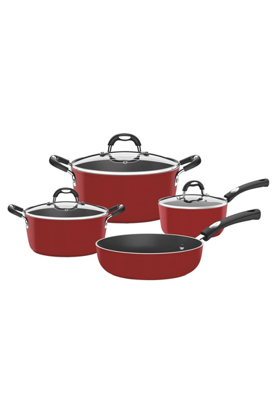 TRAMONTINA 7-Piece Monaco Induction Aluminum Cookware Set
