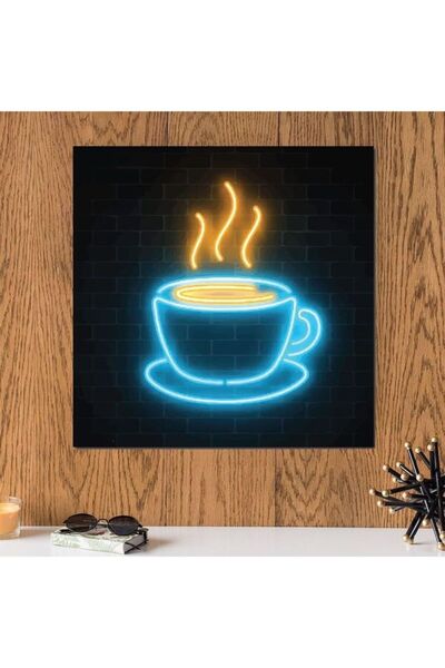 urbantrands لوحة جدارية متعددة الألوان بتصميم مستوحى من القهوة، مقاس 33 × 33 سم