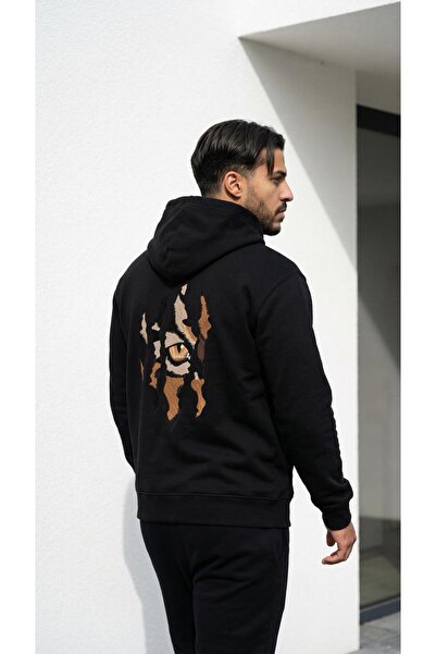 CLAW UP WORK Hanorac supradimensionat și gros |   BLACKOUT KAPLAN BASKILI (Ha...