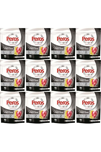 Peros Pratik Matik Çamaşır Deterjanı Kapsülü - Tableti 312 Adet Siyahlar (12P...