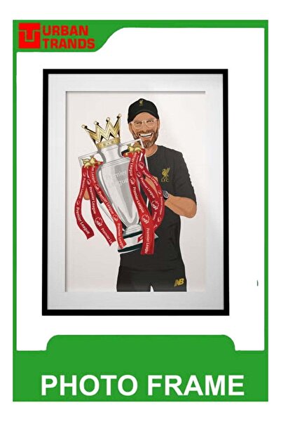urbantrands ملصق جداري مع إطار، ديكور منزلي، يورغن كلوب، ليفربول، بطل كرة القدم
