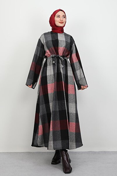 GİYZAMİLA Φόρεμα Yelda Kaşe Μαύρο