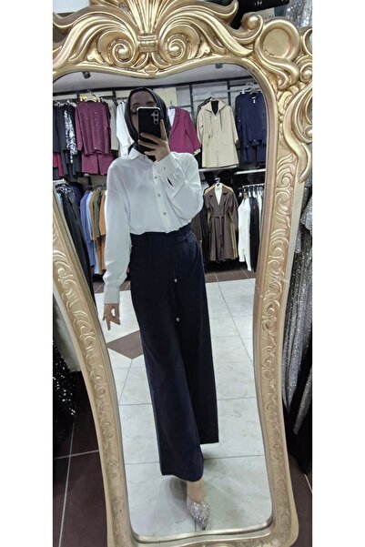 Raxell Pleated Fabric Pants with Pockets