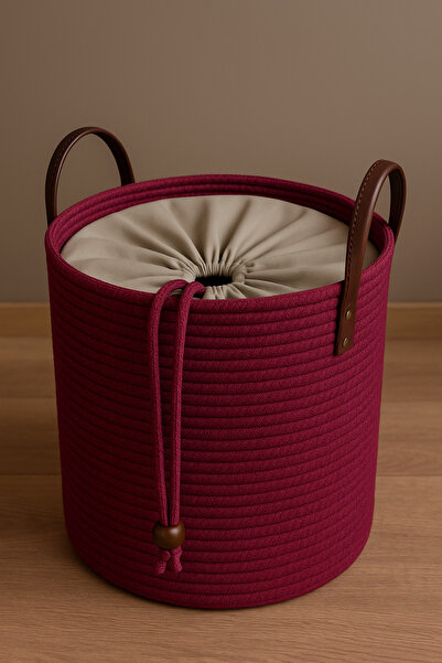 MaVaux εφέ σύσφιξης καλάθια με επένδυση Cinchy Drawstring, διακοσμητική δερμά...