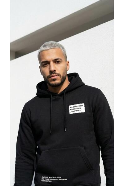 CLAW UP WORK Hanorac supradimensionat și gros |   BLACKOUT JUST BASKILI (Hano...