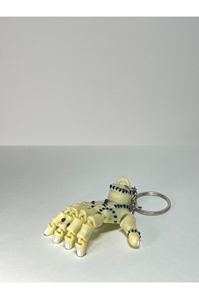 3D Wednesday El/Thing eklemli parmakları sallanan/ayarlanabilen, figür/ayahtarlık