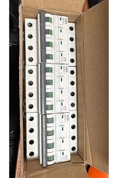 VİKO 3VTB-4B25 Trifaze Nötr Kesmeli 4X25A B Tipi Otomaik Sigorta 3kA