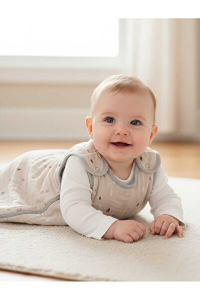 PAMUK HANIM Muslin 2.5 Tog Sleeping Bag Winter, Spring Baby Girl-Boy Sleevele...