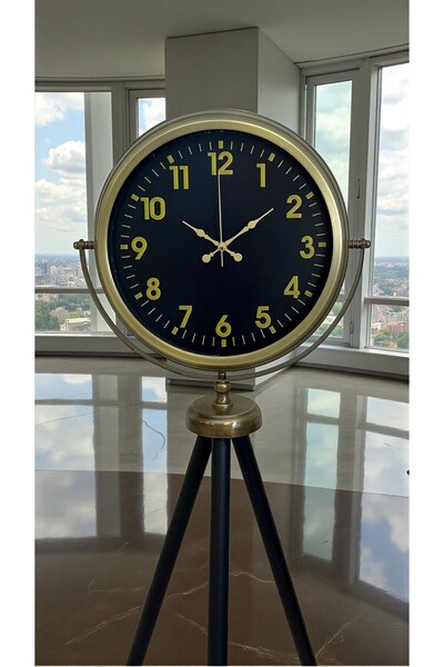 Leyaton Black Legacy Antique Tripod Stand Clock Lwlhm-Rsyt34