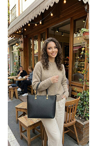 LAGRANZE Noire Élan Urban Women's Elegance Faux Leather Shoulder Bag