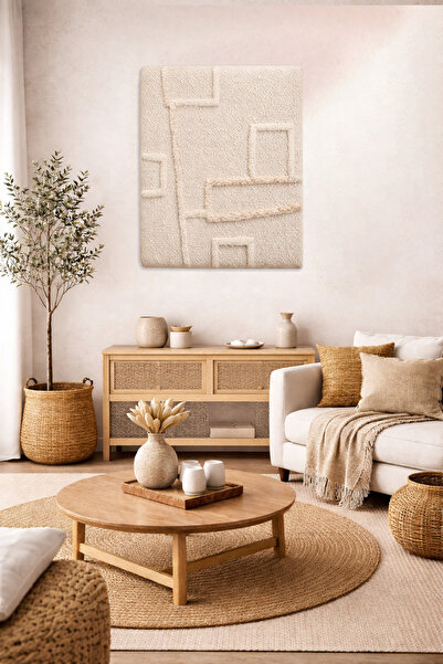 Koza Home Duvar Halısı Ekru