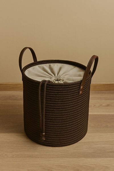 MaVaux εφέ σύσφιξης καλάθια με επένδυση Cinchy Drawstring, διακοσμητική δερμά...