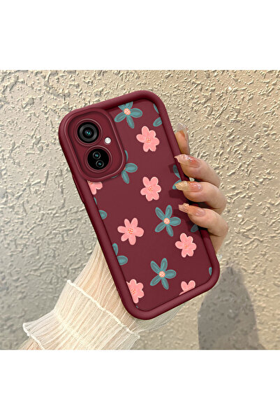 Hontinga Tecno Camon 19 Neo Compatible Camera Protected Flower Pattern Soft S...
