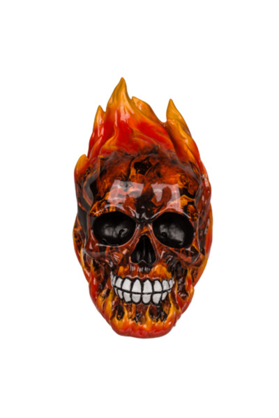 OEM Piggy Bank Skull in Flames