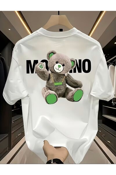LELVANİ Teddy Bear Print Patterned Print T-Shirt
