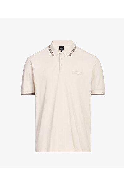 Armani Exchange Erkek Bej Polo Yaka T-shirt %100 Pamuk XM001349_AF16246_U1013