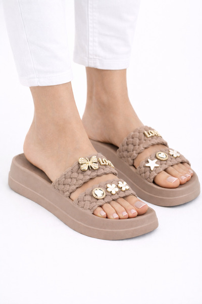 Wordex Lotus Eva-18 Beach Pool Garden Summer Daily Stone Decorated Women's Su...