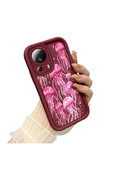 Hontinga جراب هاتف من السيليكون الناعم بنمط ميديوزا متوافق مع كاميرا هاتف Xia...