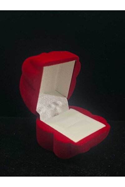 sarıyer silver Frog Model Red Color Velvet Ring Jewelry Box Gift Funny Frog M...