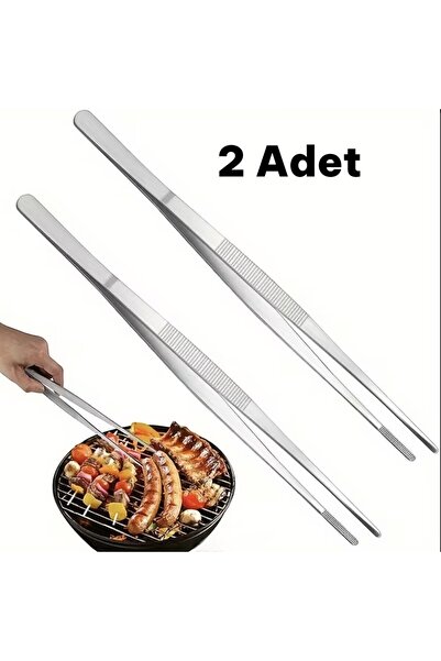 Online Home Market 2 Adet MasterChef Pratik Şef Cımbızı – Paslanmaz Çelik Piş...