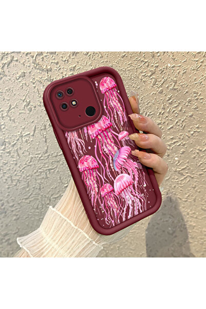 Hontinga جراب هاتف من السيليكون الناعم بنمط ميديوزا متوافق مع كاميرا شاومي ري...