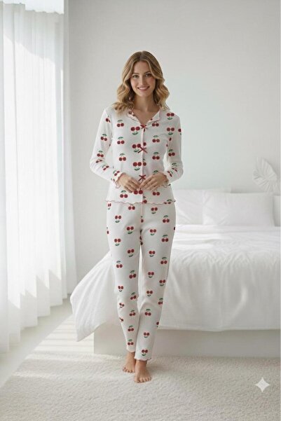 PEMBİŞ HOMEWEAR Set de pijamale pentru femei cu mâneci lungi și fund lung mat...